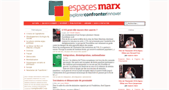 Desktop Screenshot of espaces-marx.net